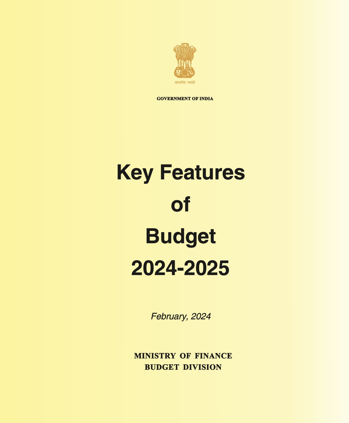 Union Budget Of India 202524 Pdf Jolie Kellia